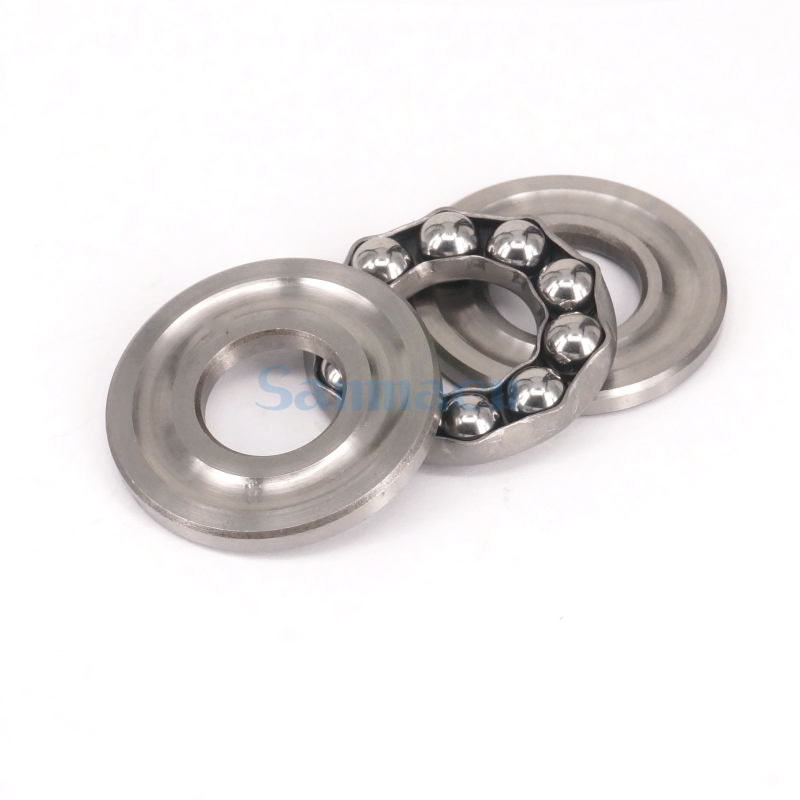 I/D 10mm To 30mm Axial Ball Thrust Bearing Set(2 Steel Races + 1 Cage