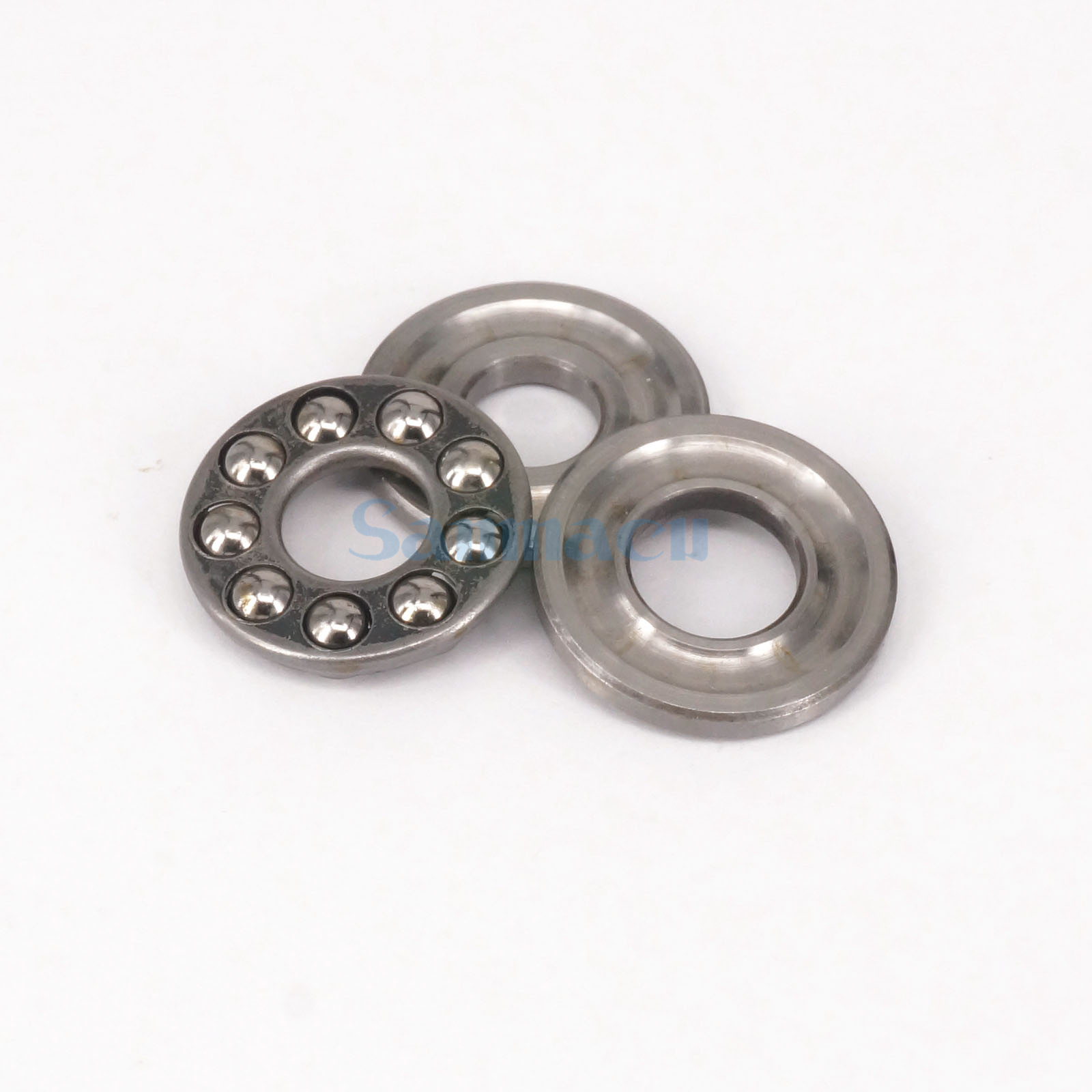 I/D 10mm To 30mm Axial Ball Thrust Bearing Set(2 Steel Races + 1 Cage