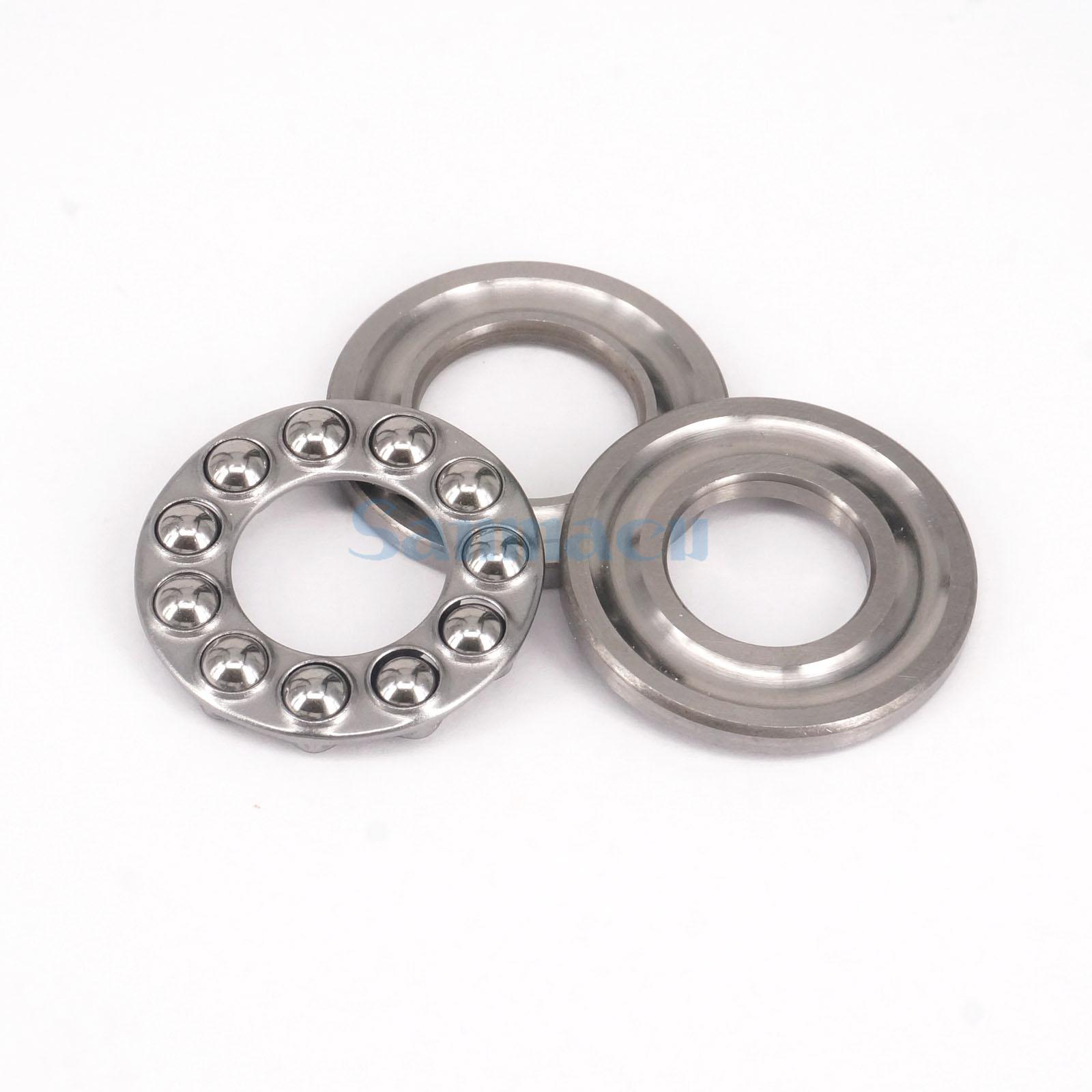I/D 10mm To 30mm Axial Ball Thrust Bearing Set(2 Steel Races + 1 Cage