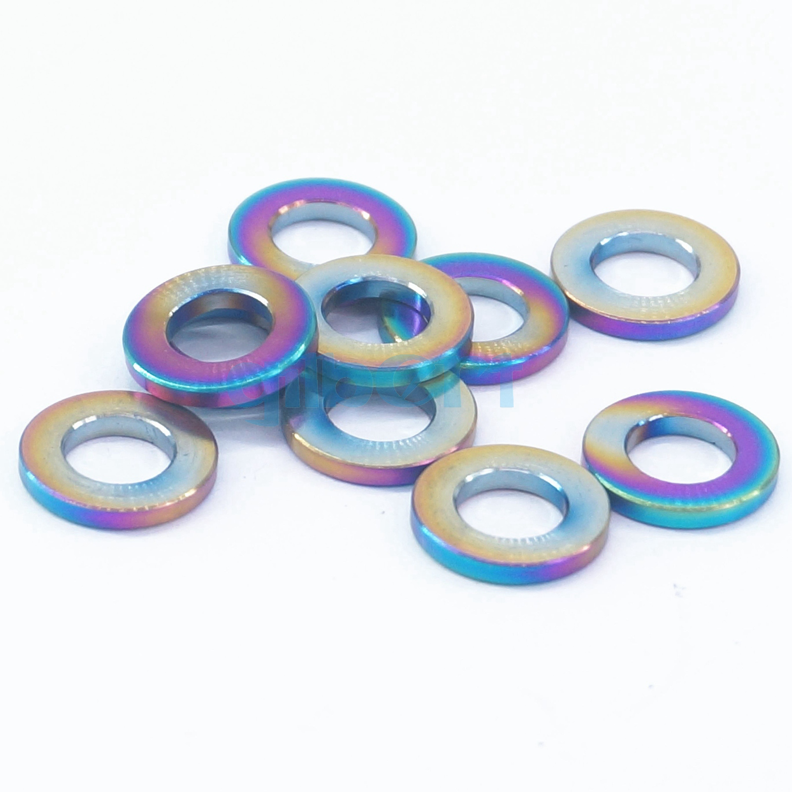 10pcs M5 M6 M8 M10 GR5 Titanium Bolt Screw Spacer Flat Washer For Bicycle Bike - Picture 10 of 21