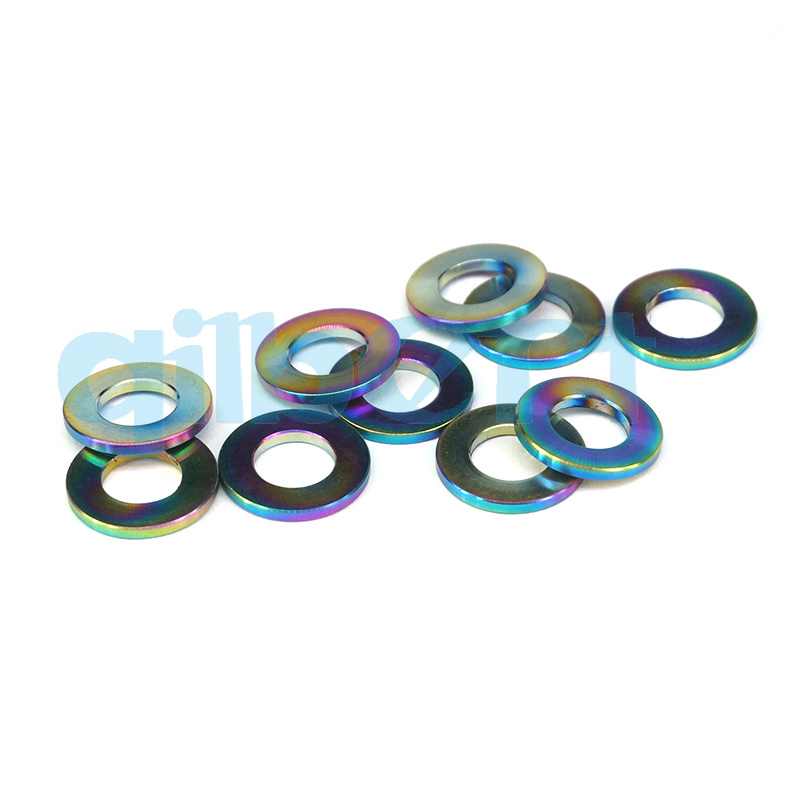 10pcs M5 M6 M8 M10 GR5 Titanium Bolt Screw Spacer Flat Washer For Bicycle Bike - Picture 16 of 21