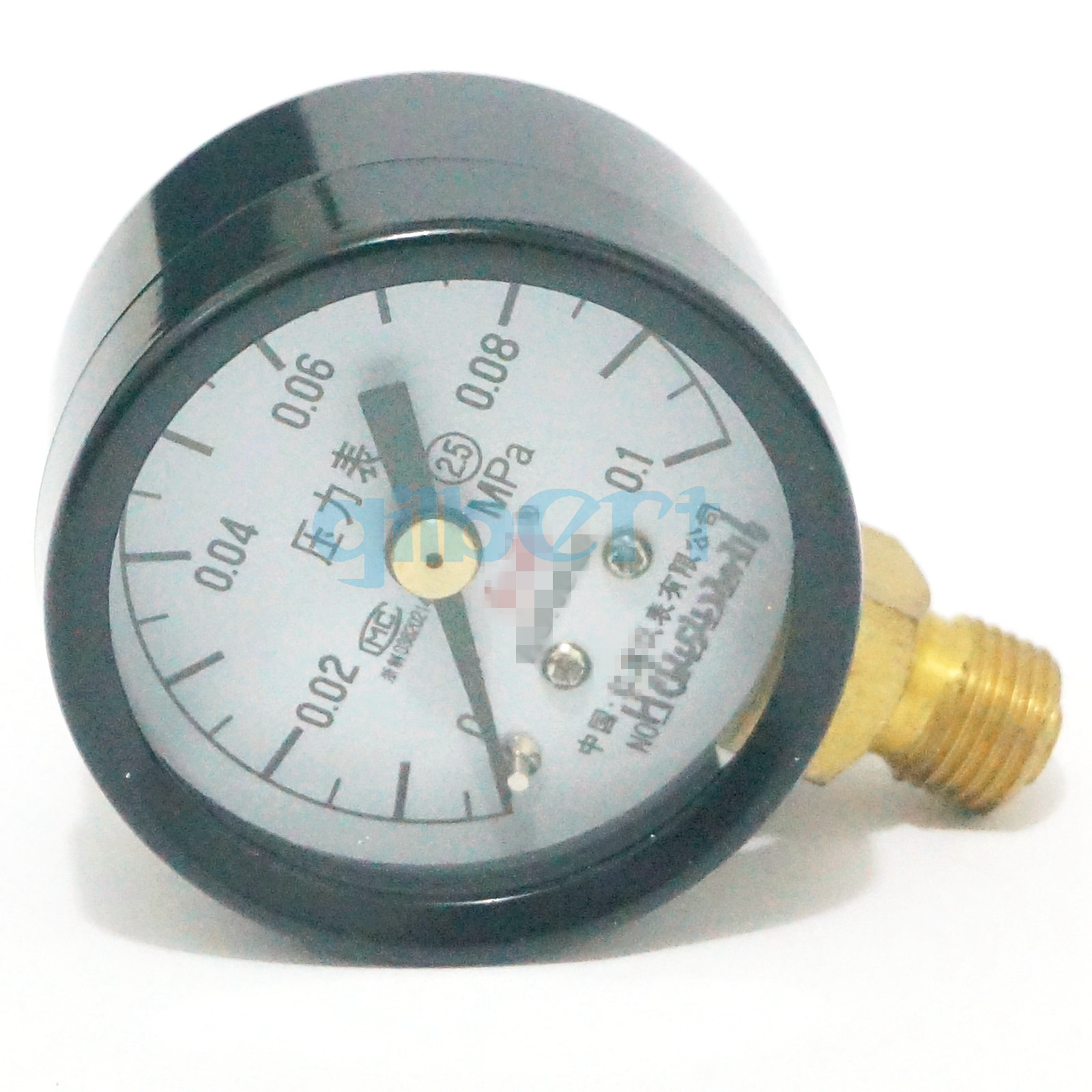 0-6Mpa Y-40 Diam 40mm M10x1 Radial Mount Air Compressor Pressure Gauge Dial 