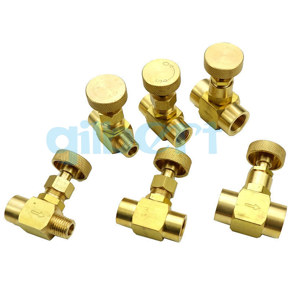 1/8" 1/4" 3/8" NPT BSP Brass Needle Valve 1000 PSI WOG Plumbing Propane