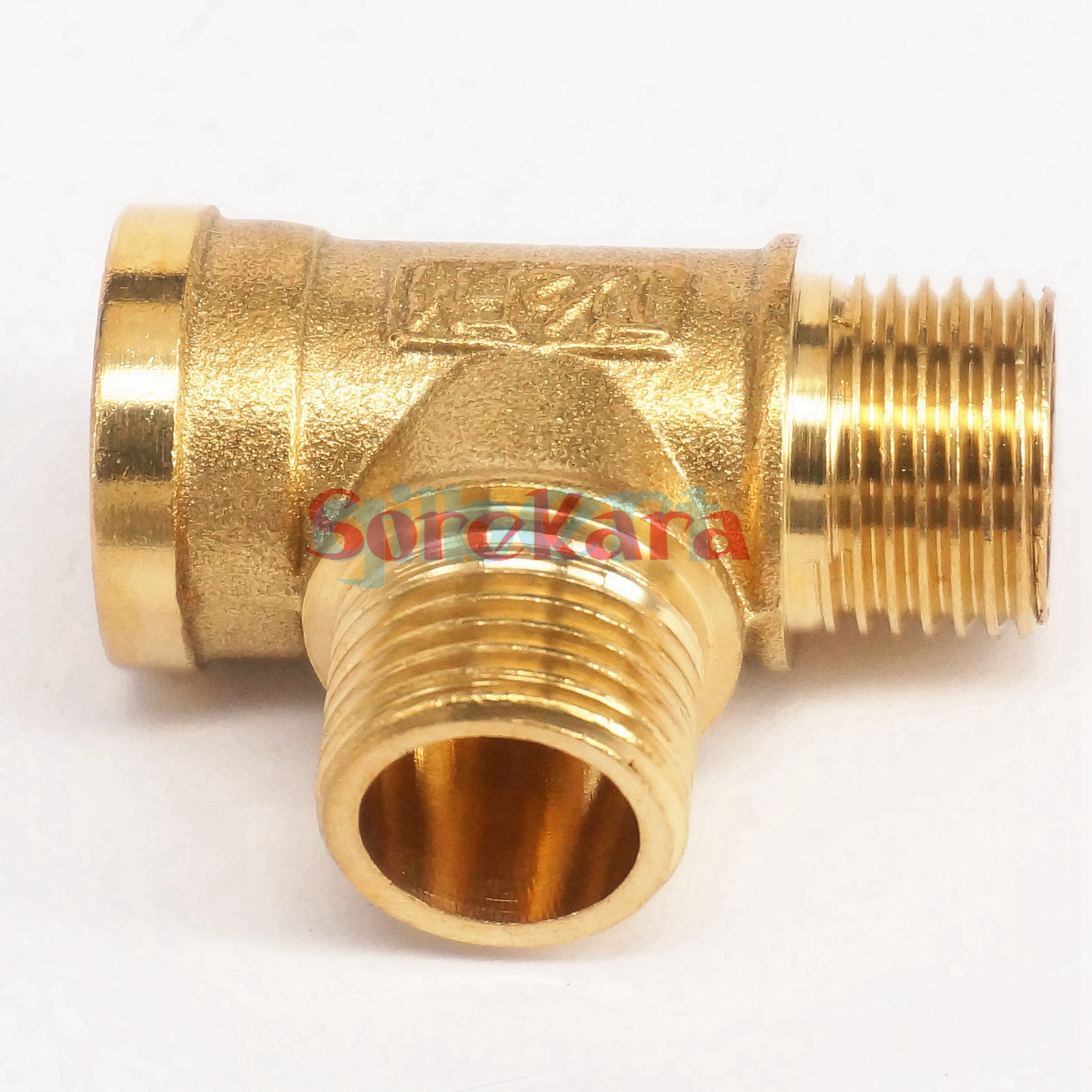 2pcs 18 14 38 12 Female Male Male Bsp Tee 3 Way Brass Fitting