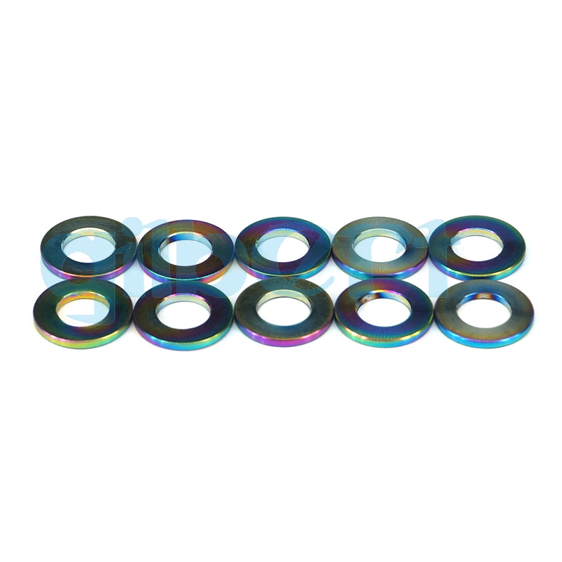 10pcs M5 M6 M8 M10 GR5 Titanium Bolt Screw Spacer Flat Washer For Bicycle Bike - Picture 15 of 21
