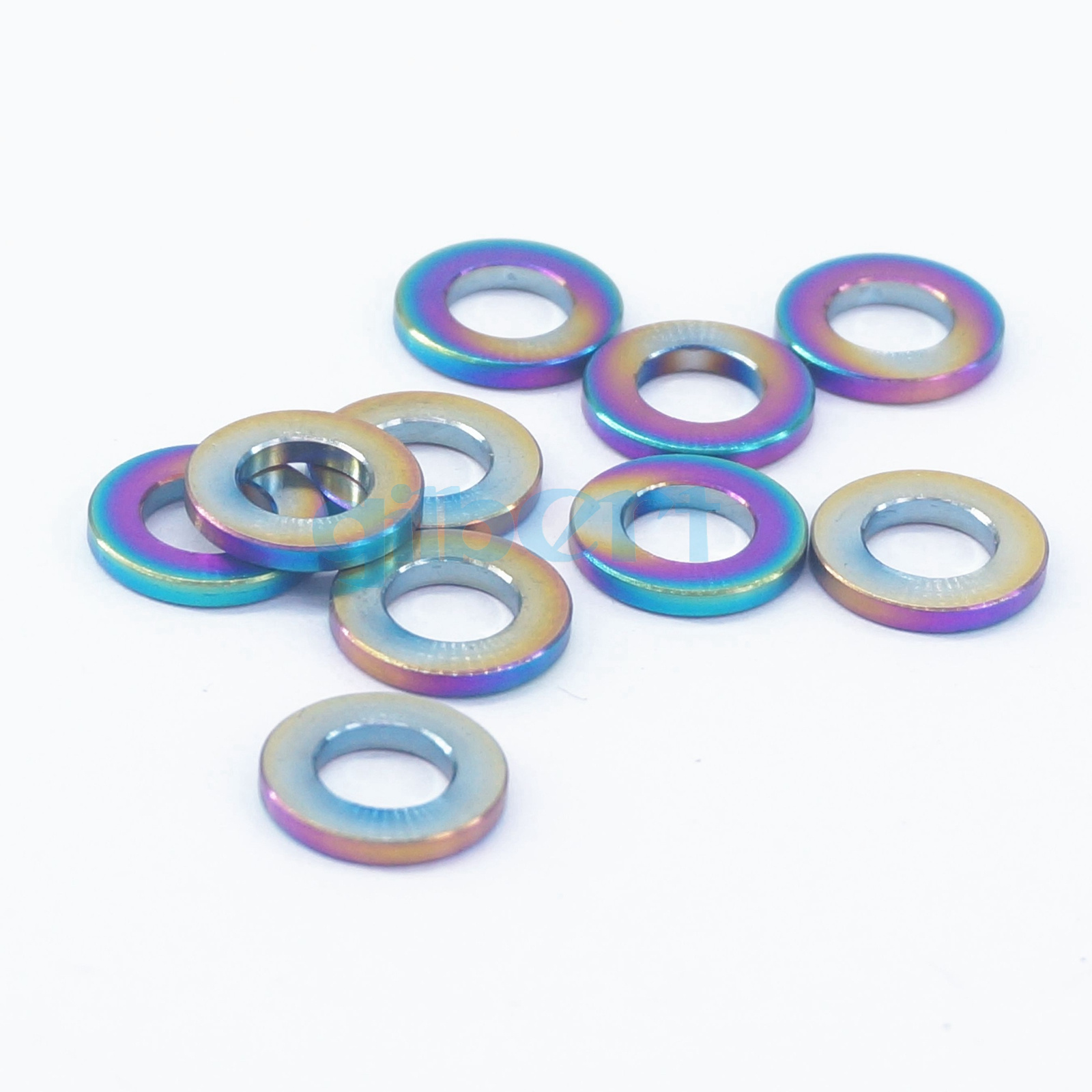 10pcs M5 M6 M8 M10 GR5 Titanium Bolt Screw Spacer Flat Washer For Bicycle Bike - Picture 12 of 21