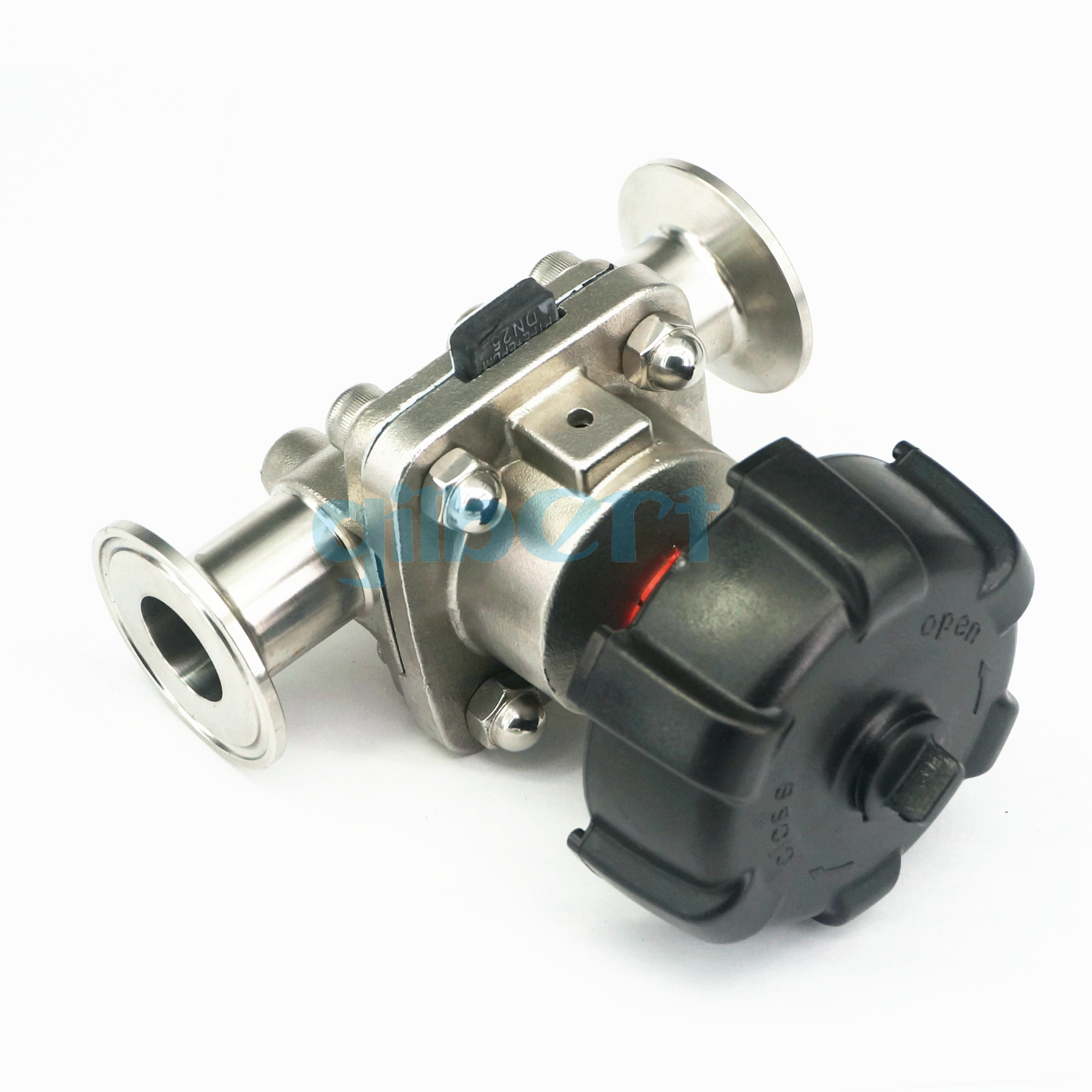 316 Stainless Steel Tri Clamp Sanitary Diaphragm Valve - 1/2", 1.5", 2"