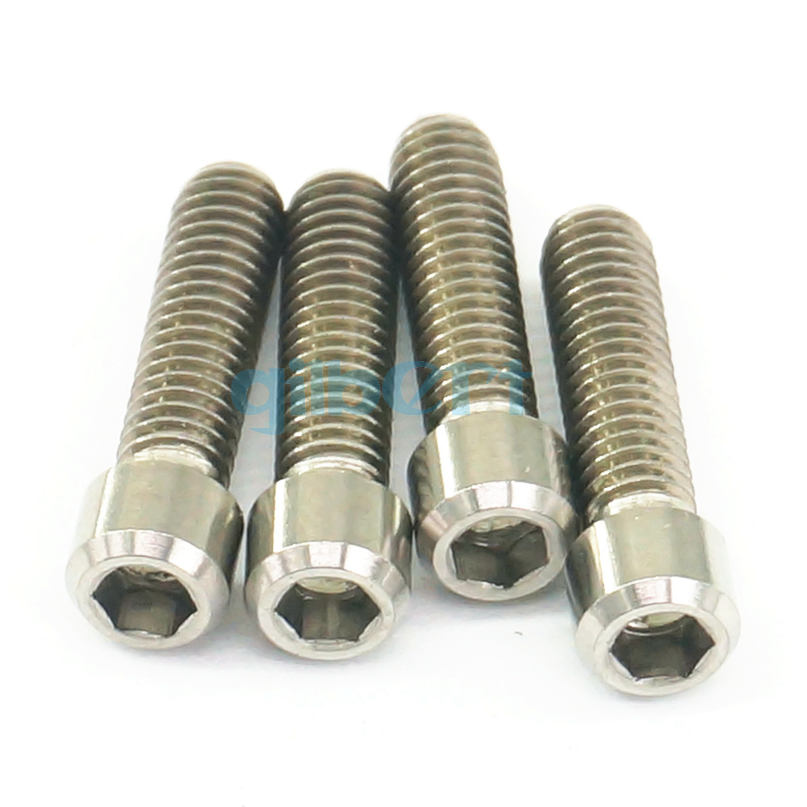 4PCS M4 Length 10/13.5/15/20mm GR5 Titanium Bolts Screws For Bike